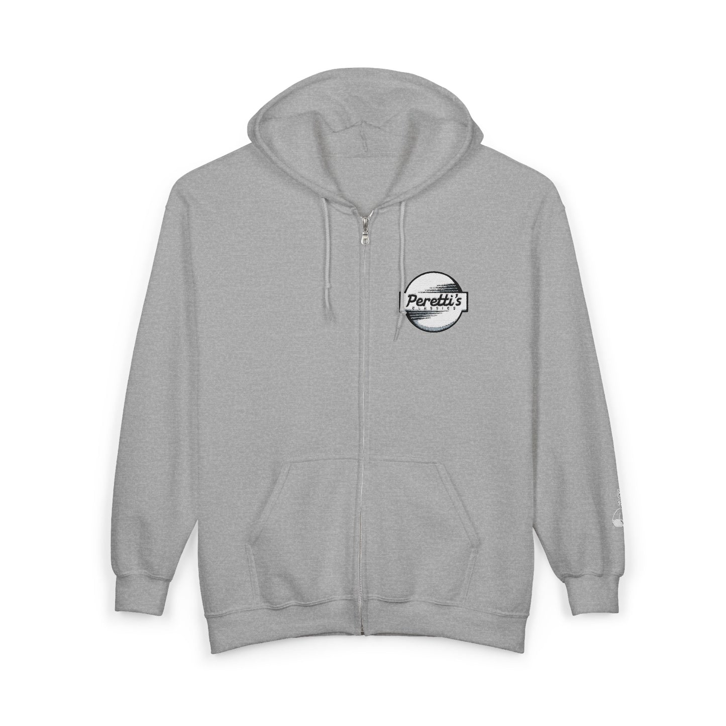 Button Design Zip Up Hoodie with tiny Fasher!
