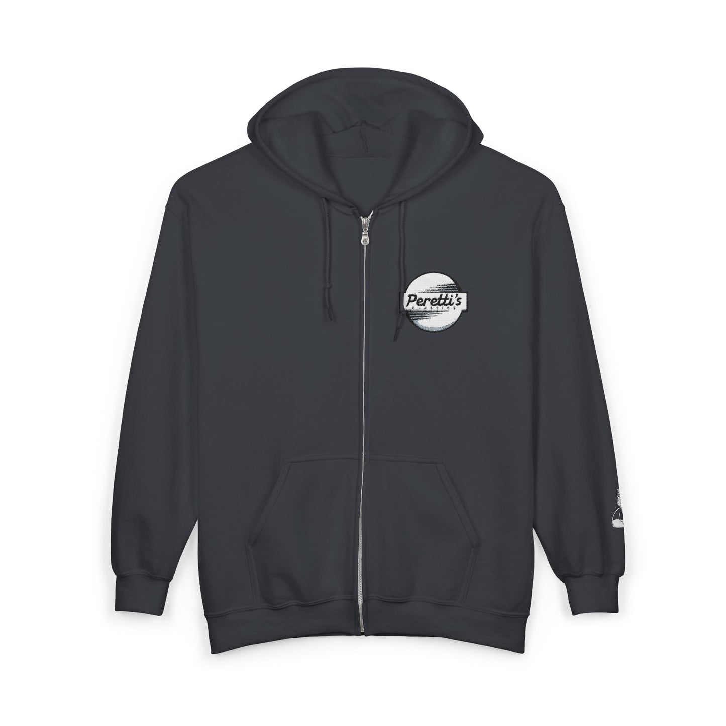 Button Design Zip Up Hoodie with tiny Fasher!