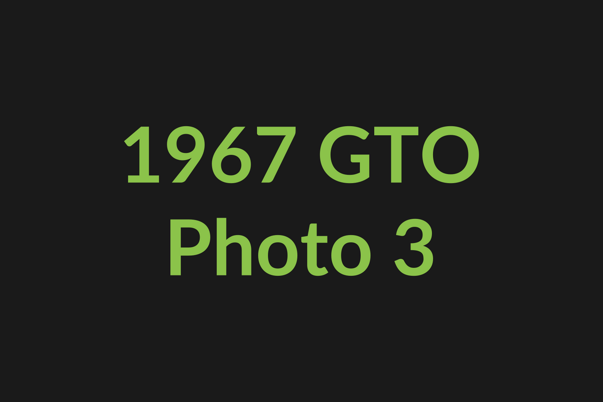 1967 Pontiac GTO photo 3
