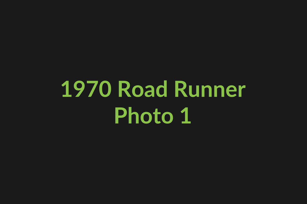 1970 Plymouth Road Runner photo 1