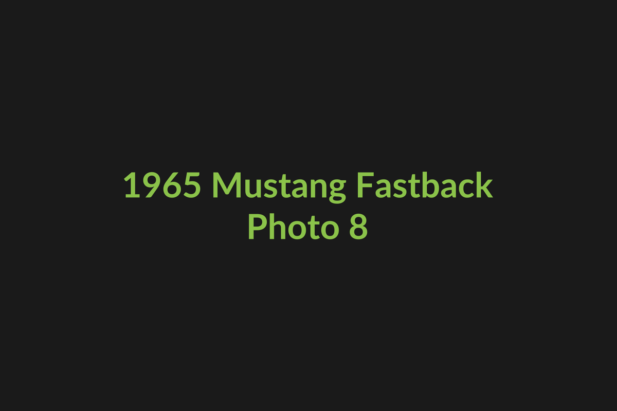 1965 Ford Mustang Fastback photo 8