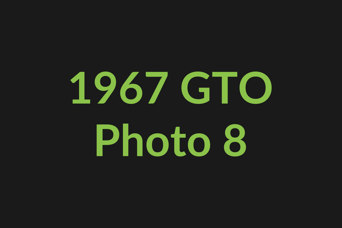 1967 Pontiac GTO photo 8