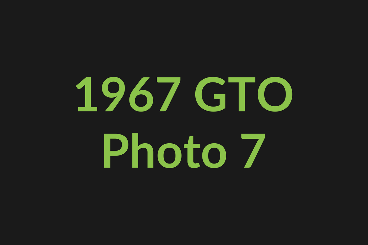 1967 Pontiac GTO photo 7
