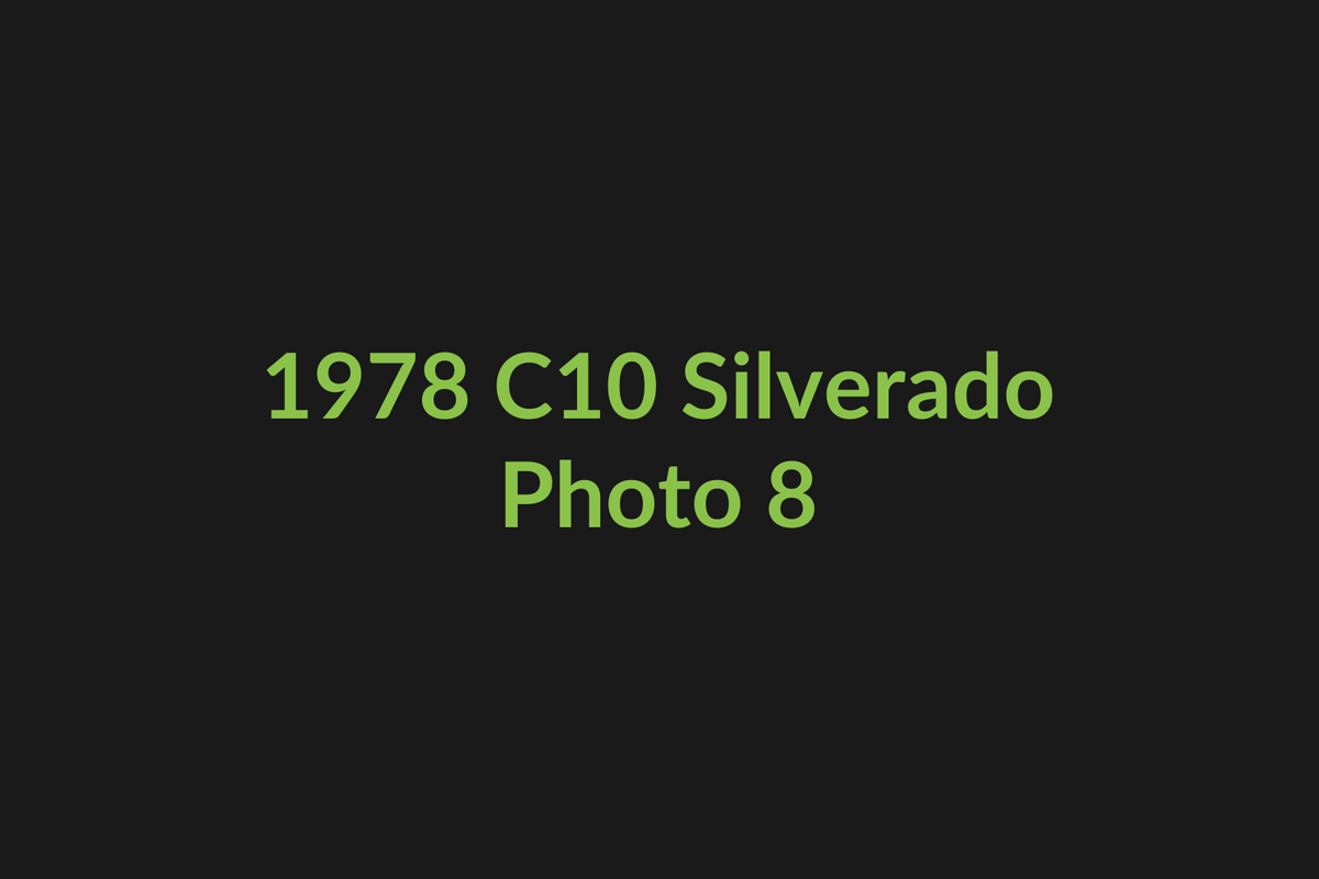 1978 Chevrolet C10 Silverado photo 8