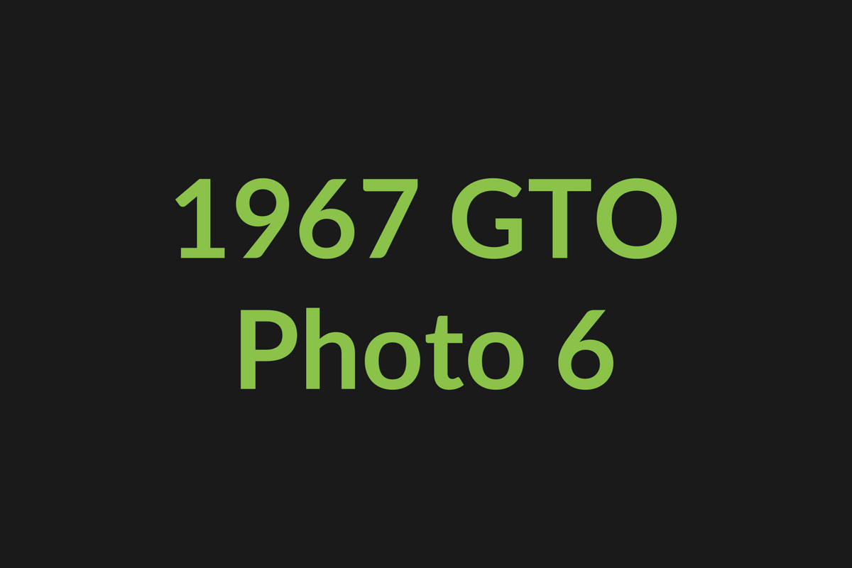 1967 Pontiac GTO photo 6