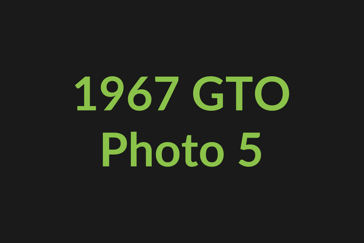 1967 Pontiac GTO photo 5