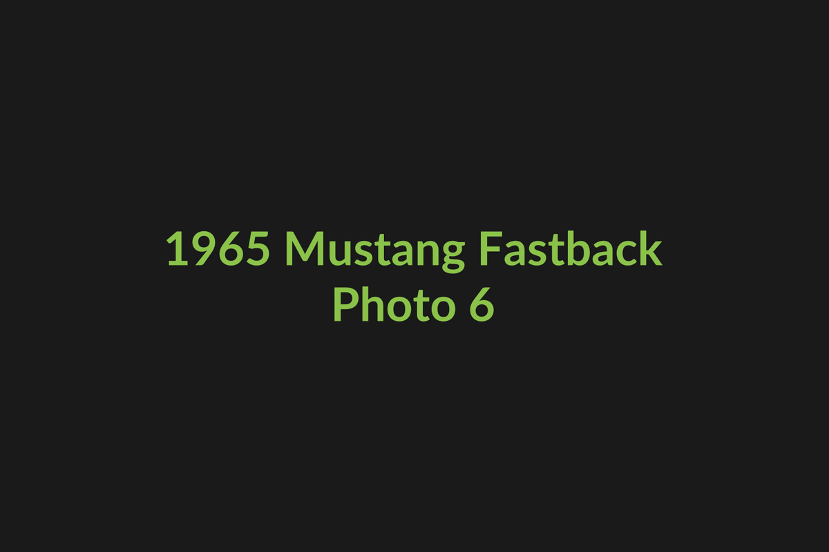 1965 Ford Mustang Fastback photo 6