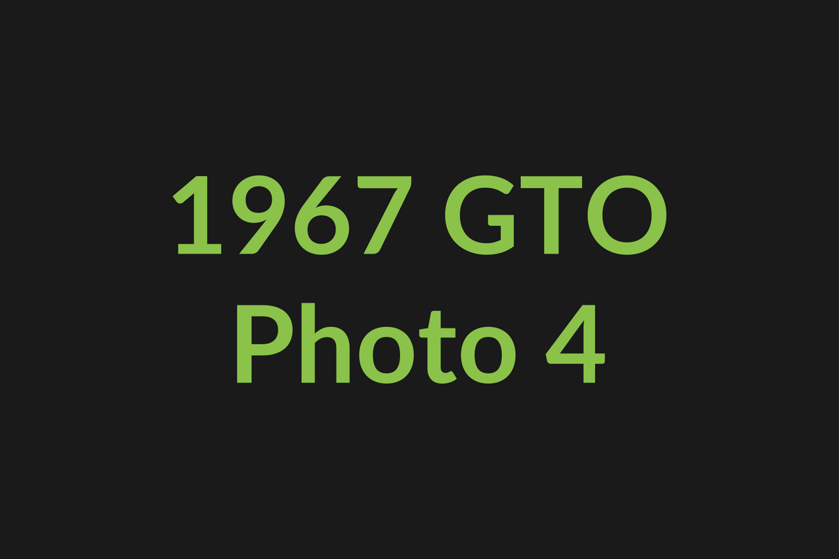 1967 Pontiac GTO photo 4