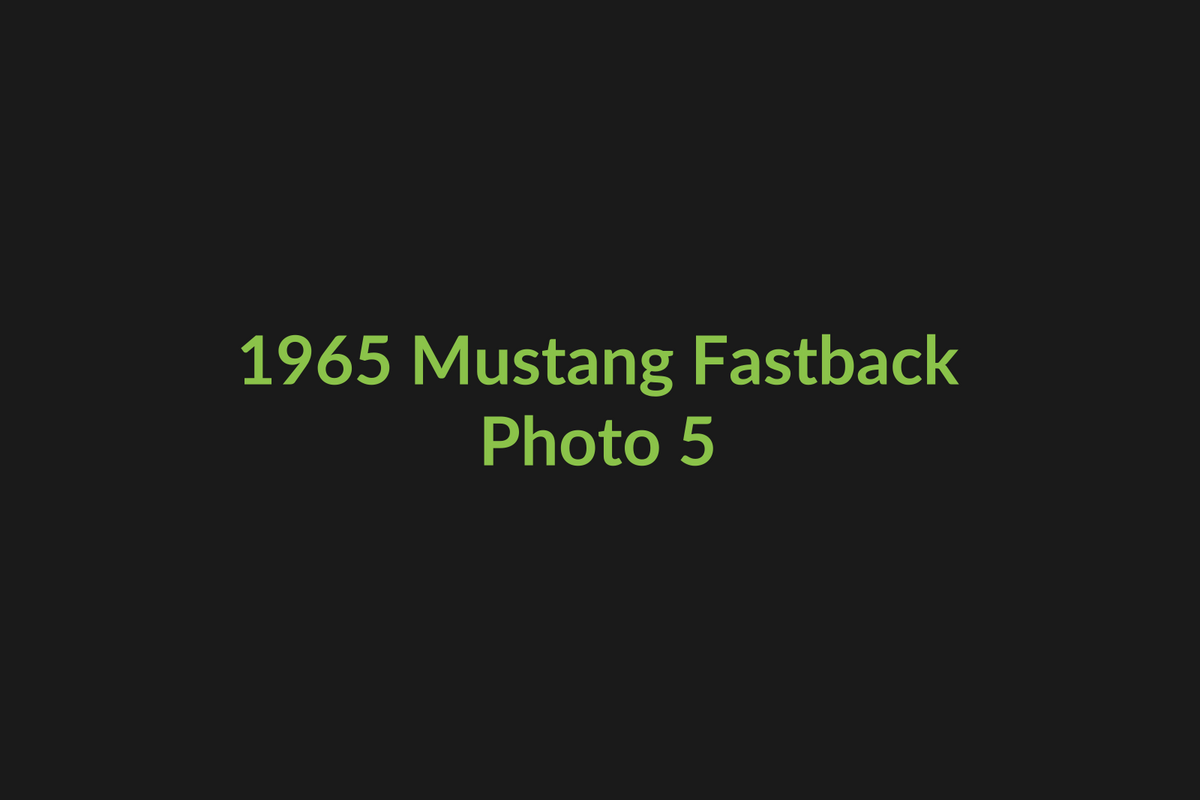 1965 Ford Mustang Fastback photo 5