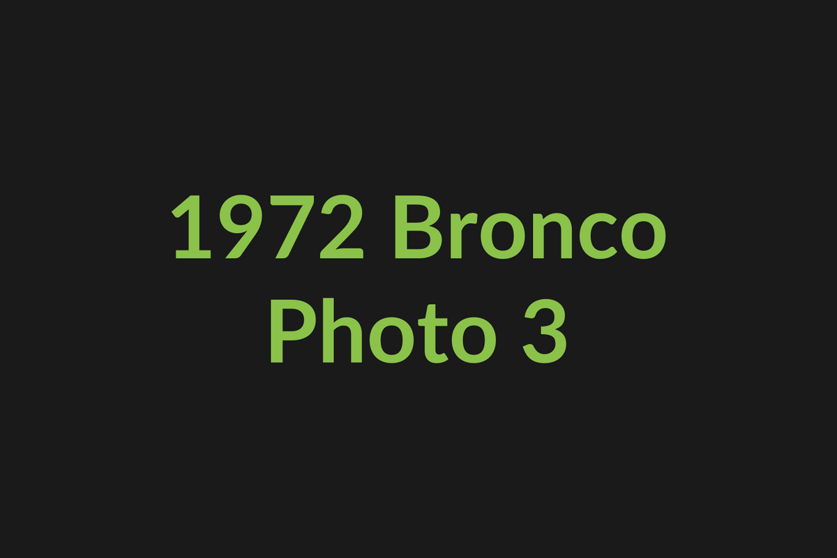 1972 Ford Bronco photo 3