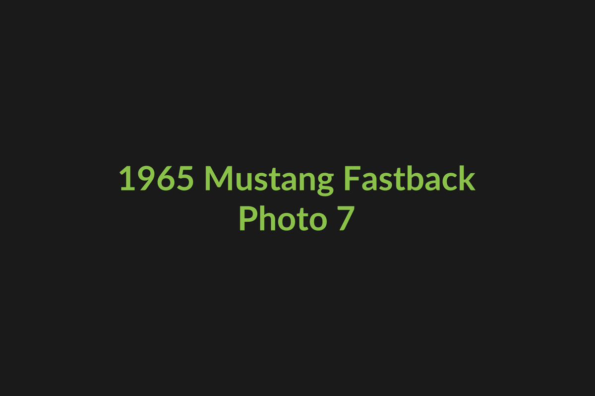 1965 Ford Mustang Fastback photo 7